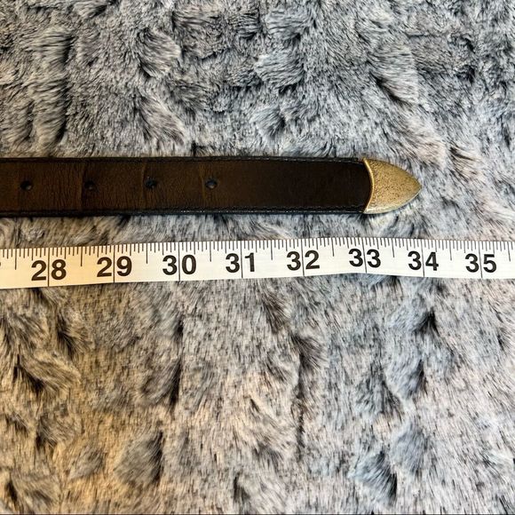 LODIA Black & Blue Animal Print Belt Size Small Medium - Picture 5 of 6